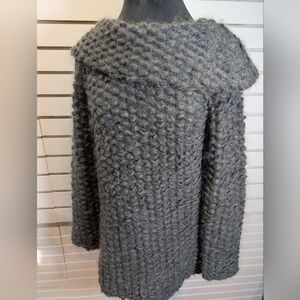 Emerson Chunky Knit Sweater With Shawl Collar Size Small EUC